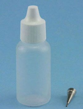 Dollhouse Miniature 1/2 Oz Glue Bottle W/Metal Tip